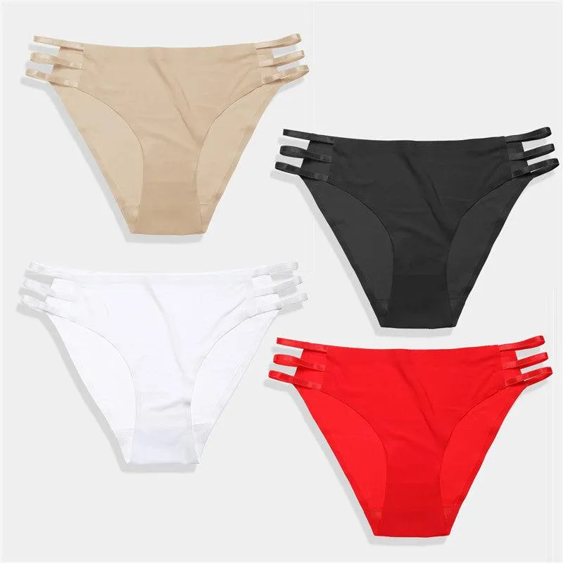 1Pc Seamless Thong G-String Underwear T-back Underpants Ladies Thongs Girls Soft Intimate Panties