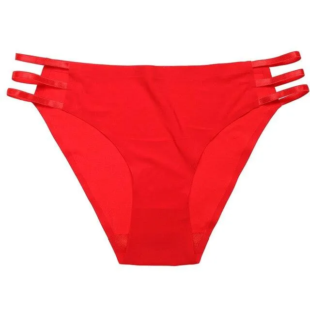 1Pc Seamless Thong G-String Underwear T-back Underpants Ladies Thongs Girls Soft Intimate Panties