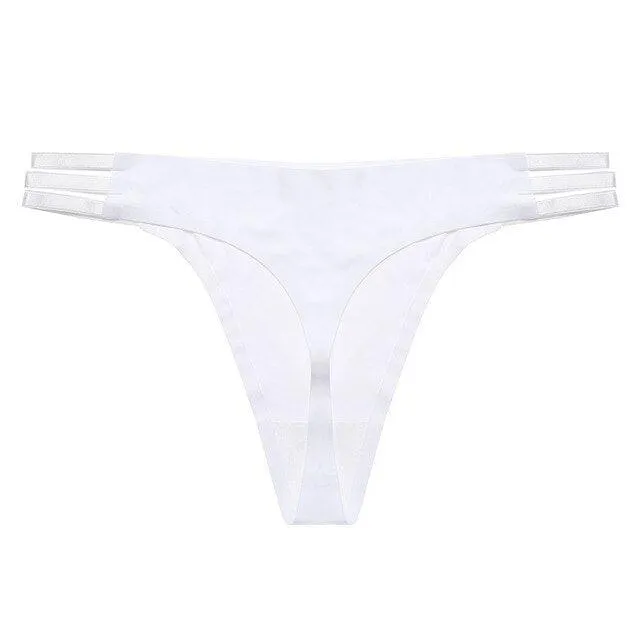 1Pc Seamless Thong G-String Underwear T-back Underpants Ladies Thongs Girls Soft Intimate Panties