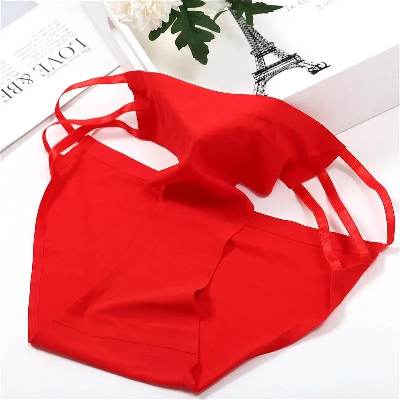 1Pc Seamless Thong G-String Underwear T-back Underpants Ladies Thongs Girls Soft Intimate Panties