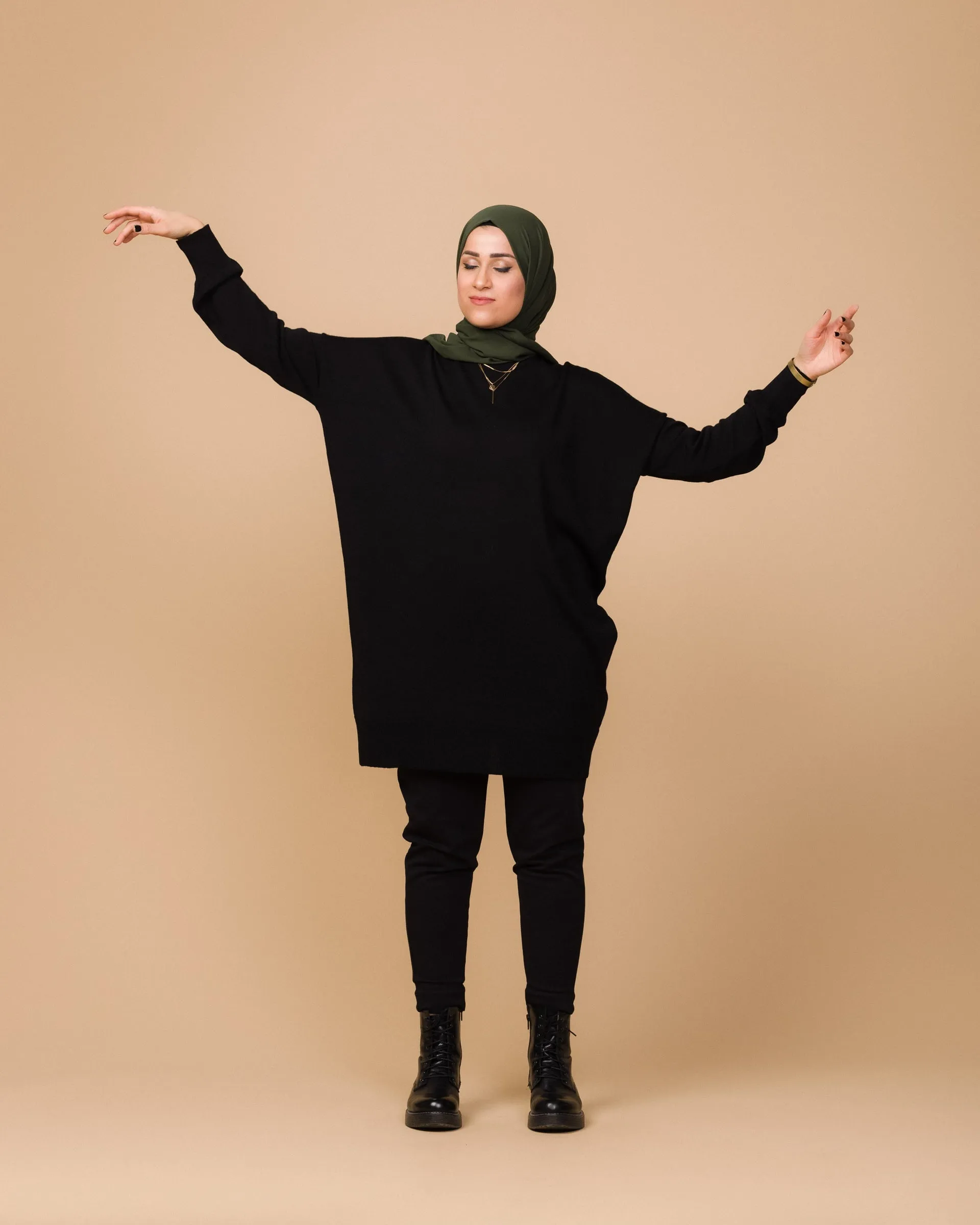 Ada Merino Wool Tunic Black