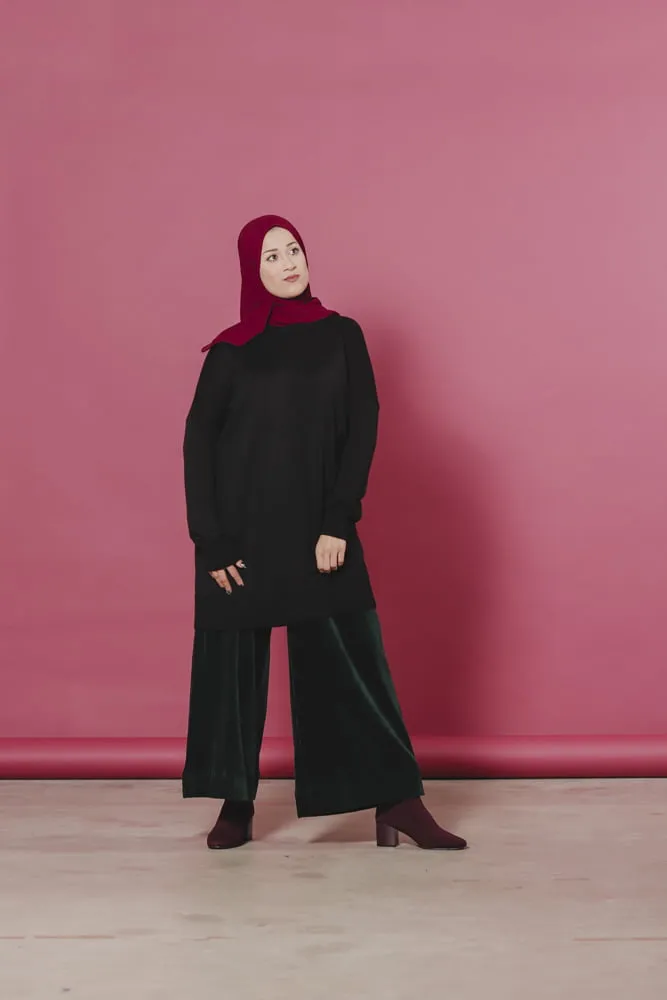 Ada Merino Wool Tunic Black