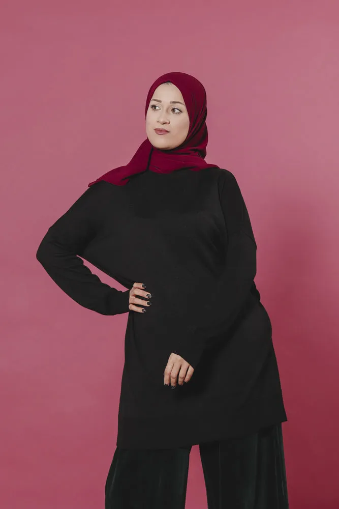 Ada Merino Wool Tunic Black