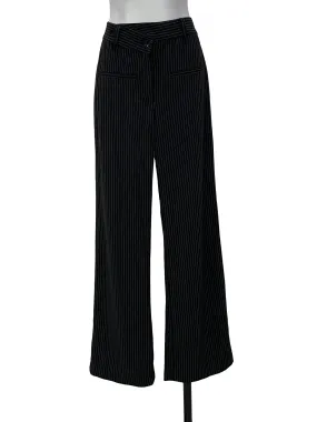 Black Stipes Long Work Pants