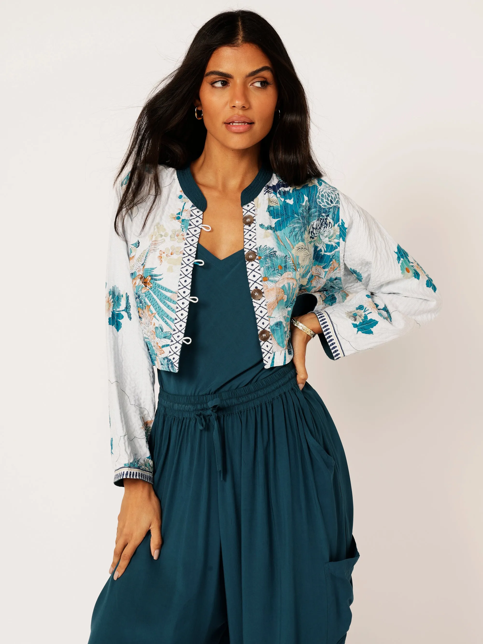 Bowie Jacket | Reversible | Tokyo Teal