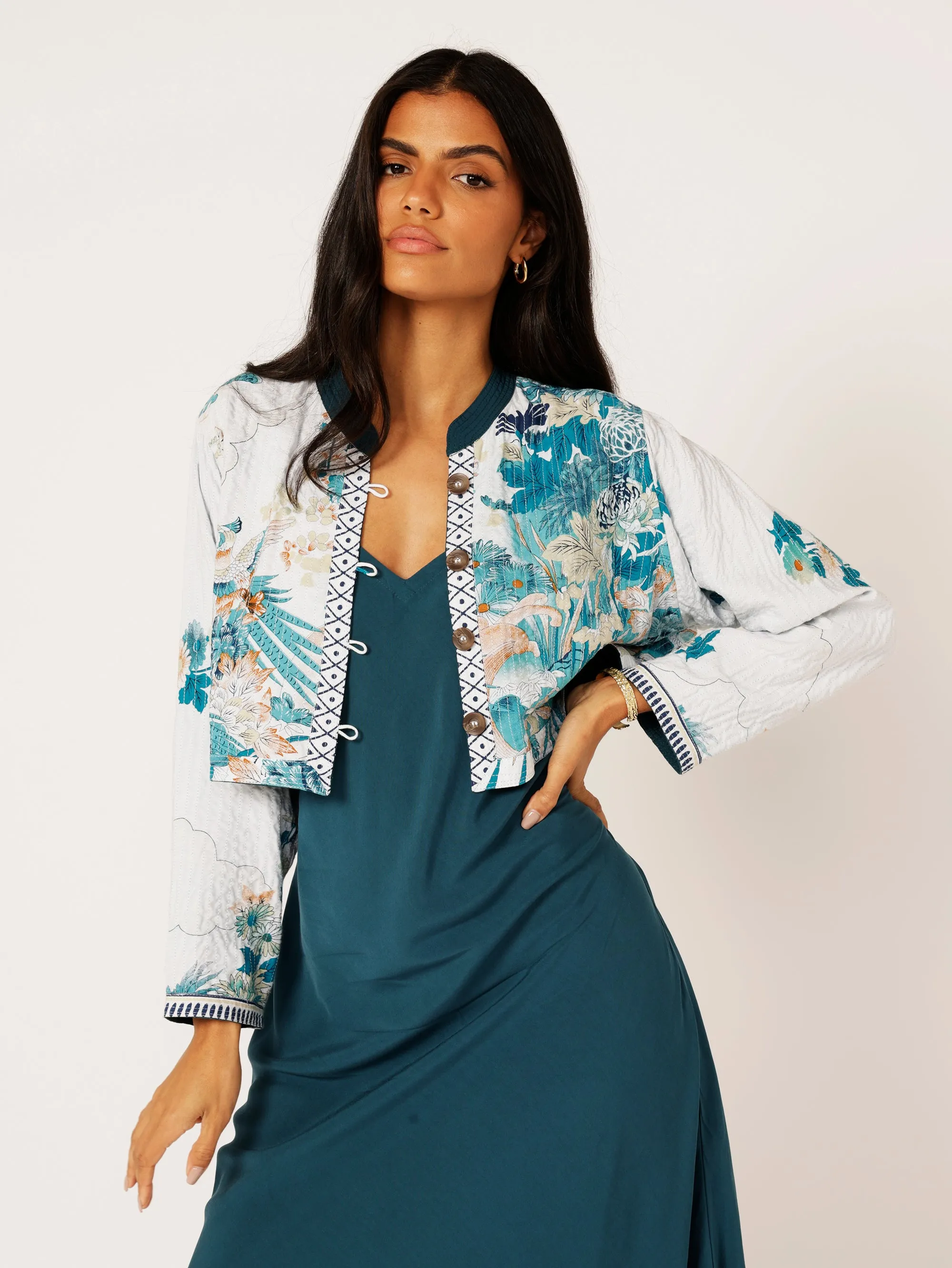 Bowie Jacket | Reversible | Tokyo Teal