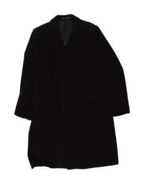 BROOK TAVERNER Mens Overcoat UK 38 Medium Navy Blue New Wool