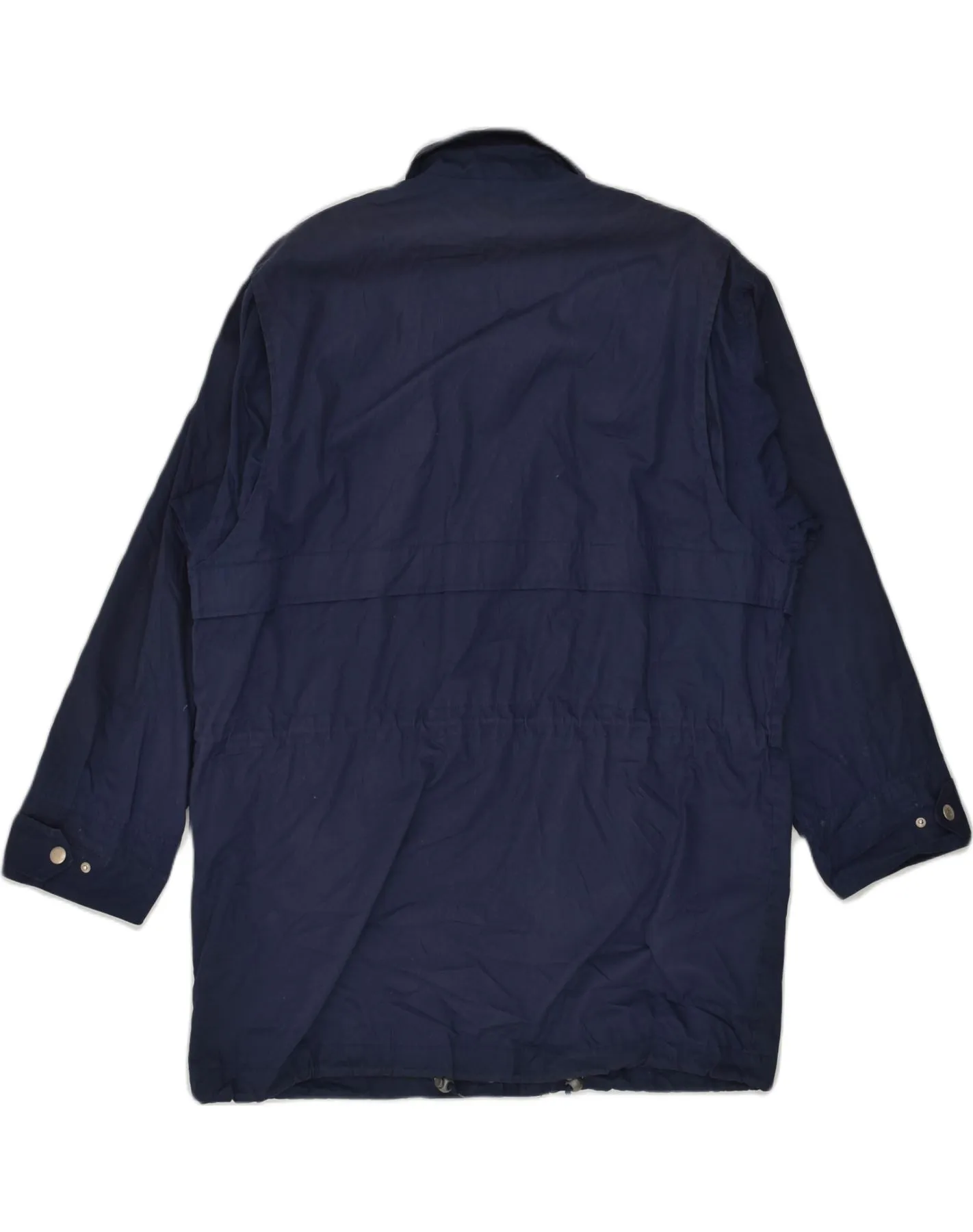 BRUGI Womens Overcoat XL Navy Blue Polyester