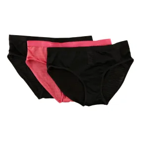 Carisma Women's Shadow Stripe Hipster Underwear, 3-Pack