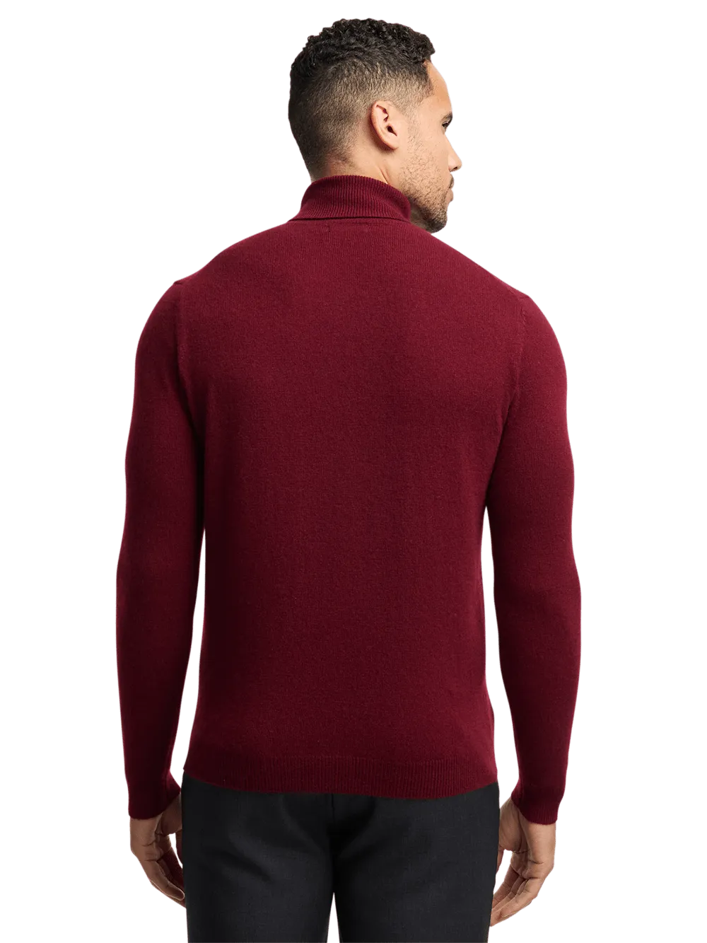 Cashmere Turtleneck Sweater - Burgundy