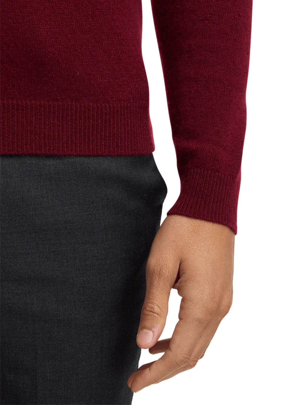 Cashmere Turtleneck Sweater - Burgundy