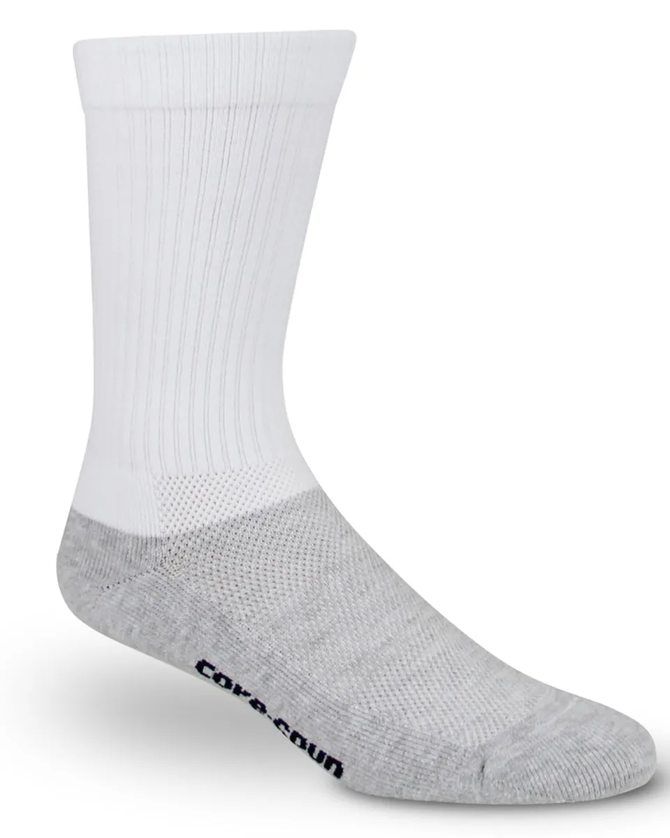 Core-Spun by Therafirm Crew Support Socks for Men & Women 10-15mmHg