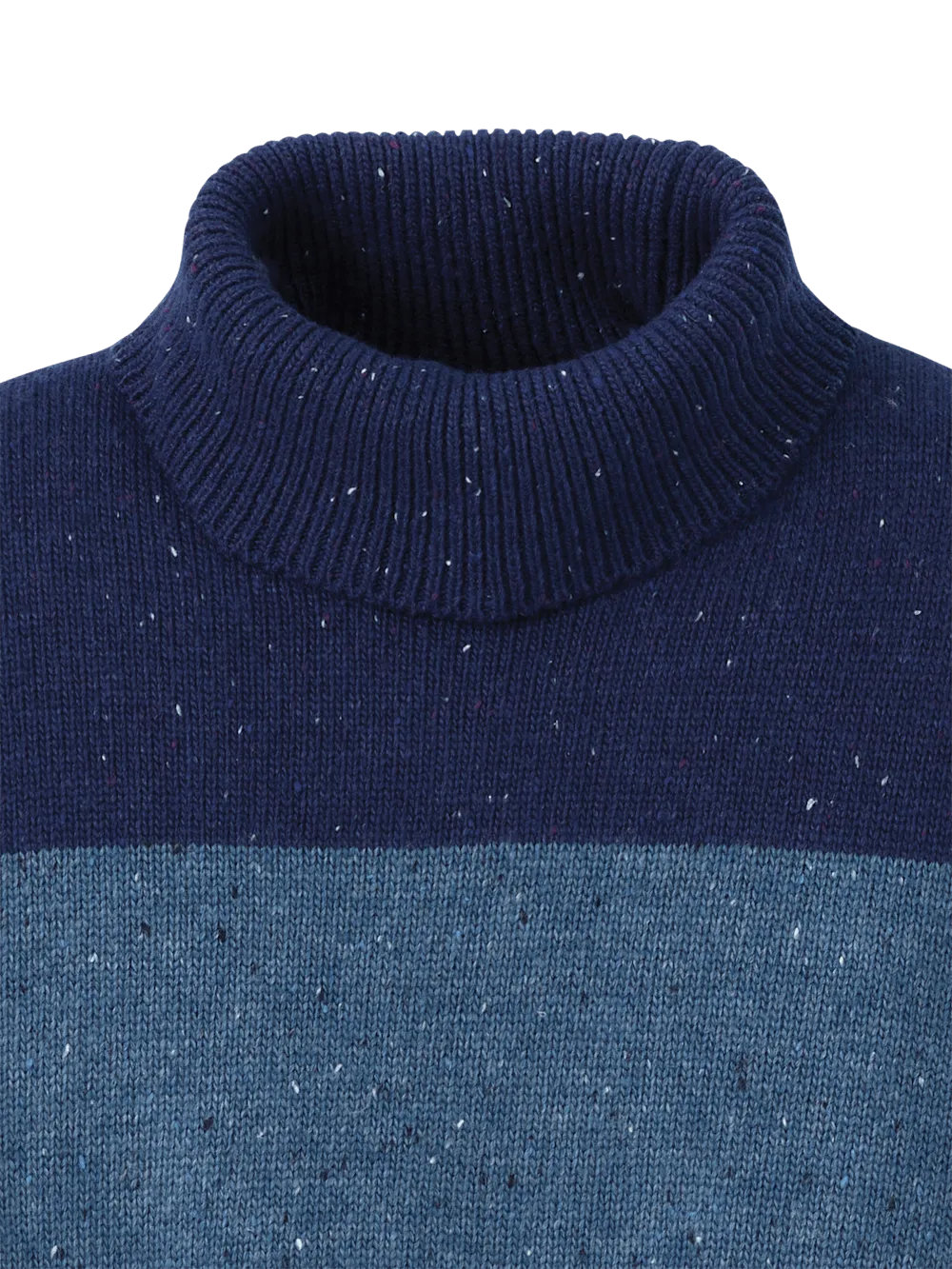 Donegal Turtleneck Sweater - Blue