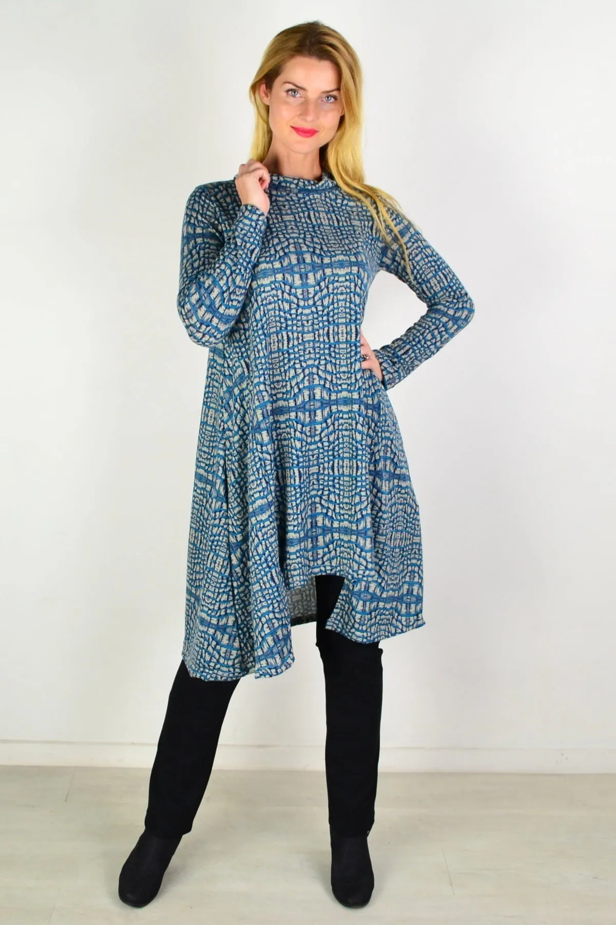 Gorgeous Aztec Fleece Tunic Dress