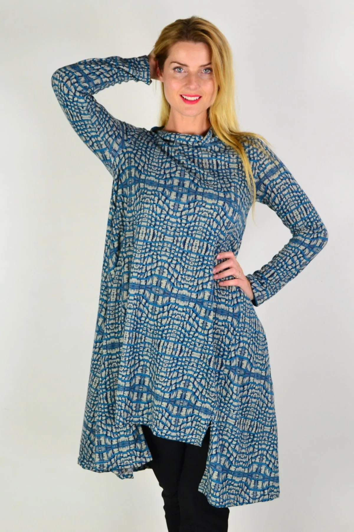 Gorgeous Aztec Fleece Tunic Dress