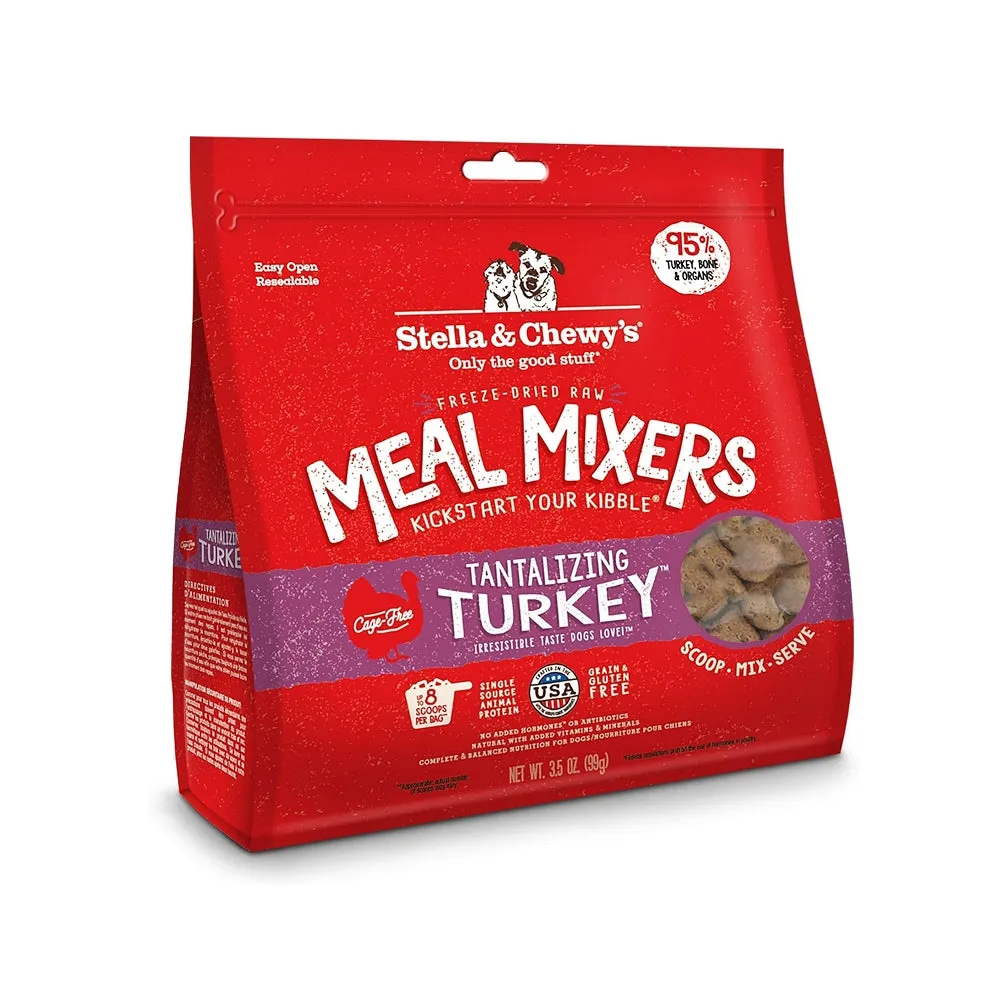 Grain Free Freeze Dried Cage Free Turkey Dog Meal Mixers