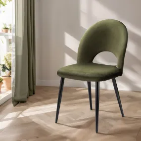 Green Velvet Dining Chairs Set | Sturdy Plywood Frame | Artiss