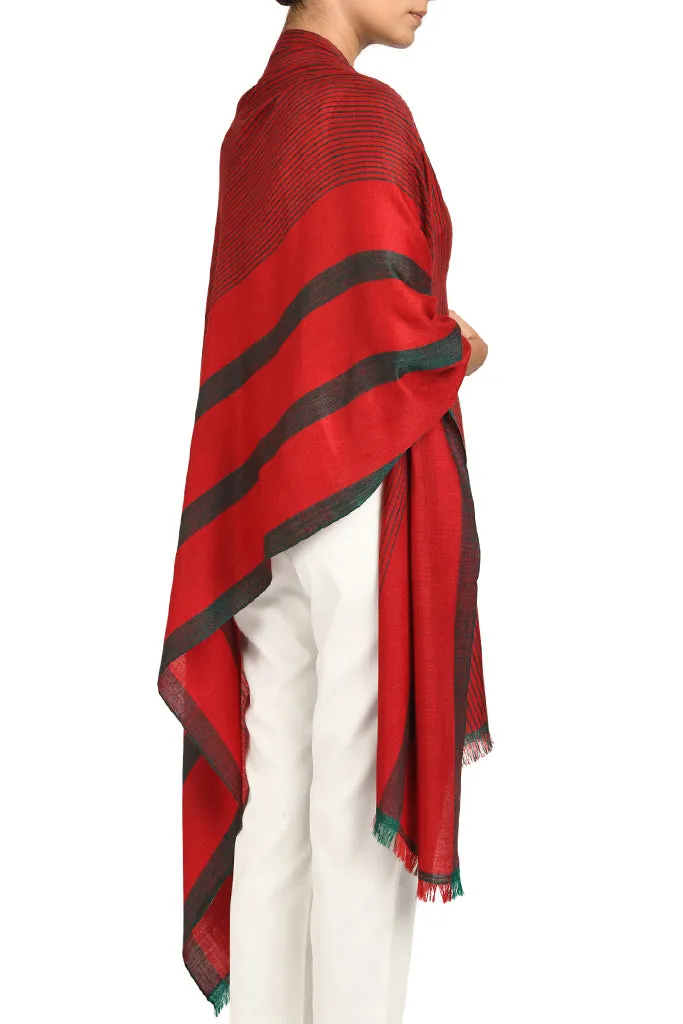 Holly- Pure Handwoven Cashmere Pashmina Shawl
