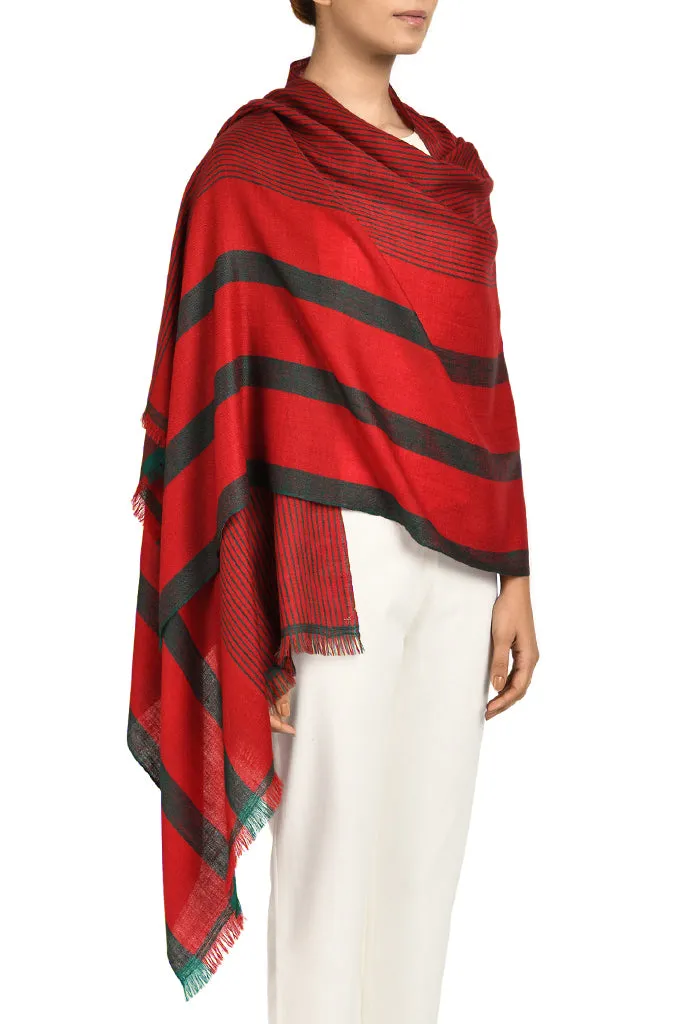 Holly- Pure Handwoven Cashmere Pashmina Shawl