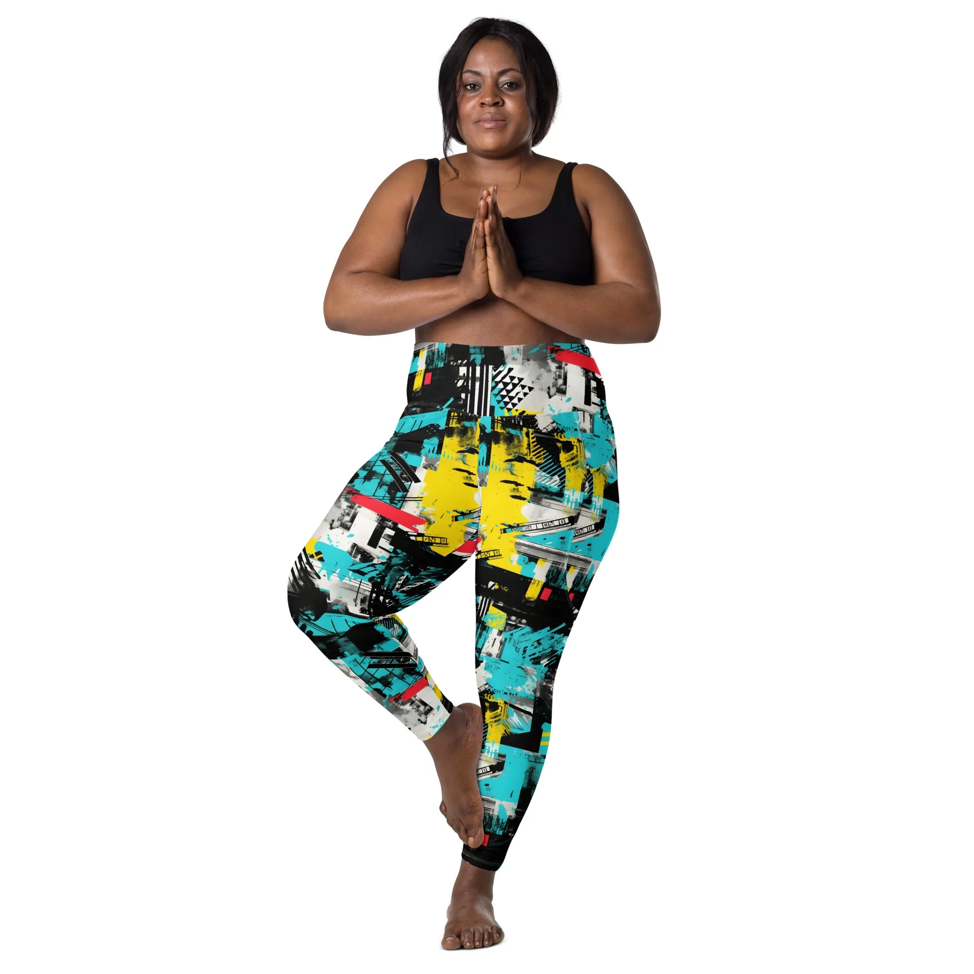 Island Strides: Women's Mile After Mile Tropical Thunder Running Leggings