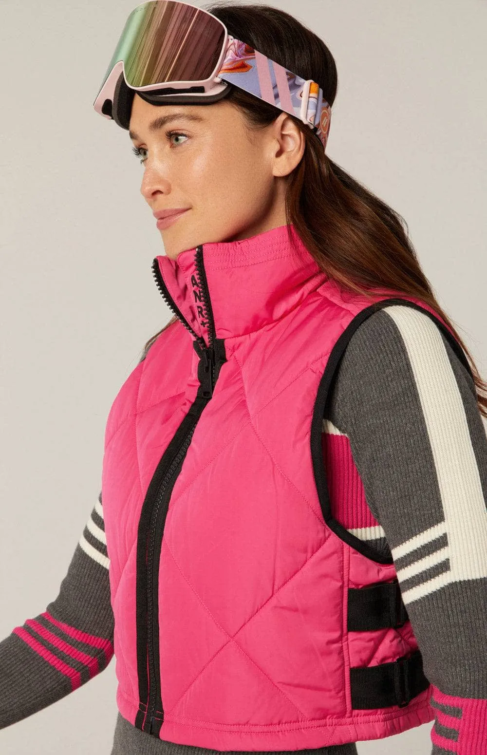 La Vitesse II Cropped Vest | Pink