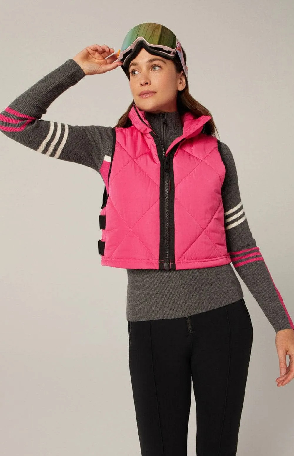 La Vitesse II Cropped Vest | Pink