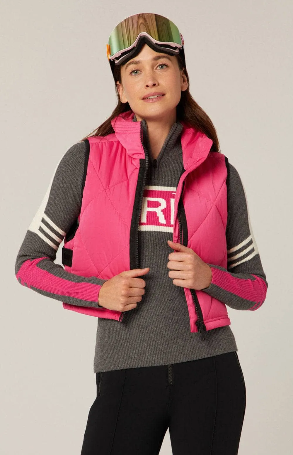La Vitesse II Cropped Vest | Pink