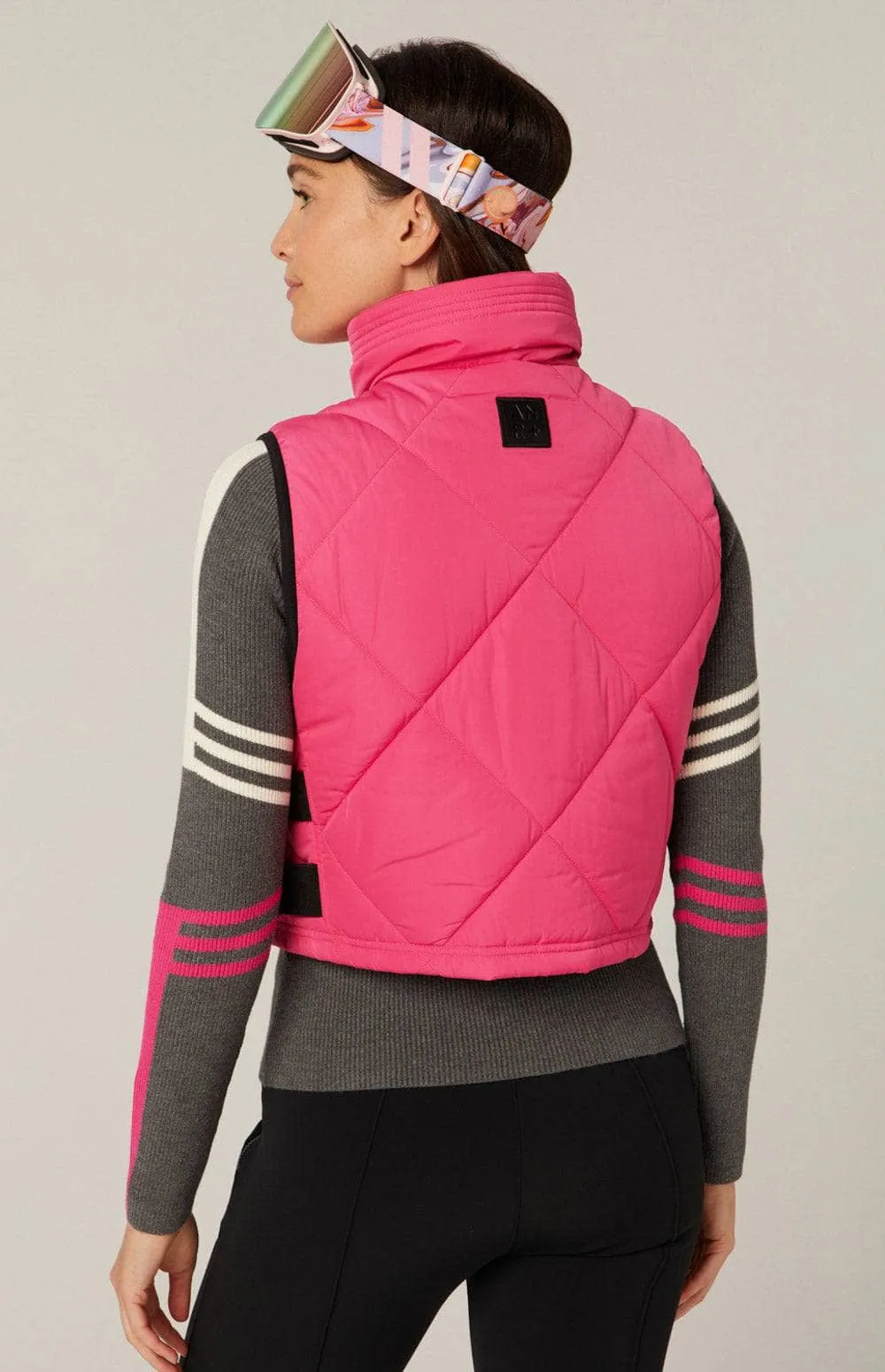 La Vitesse II Cropped Vest | Pink