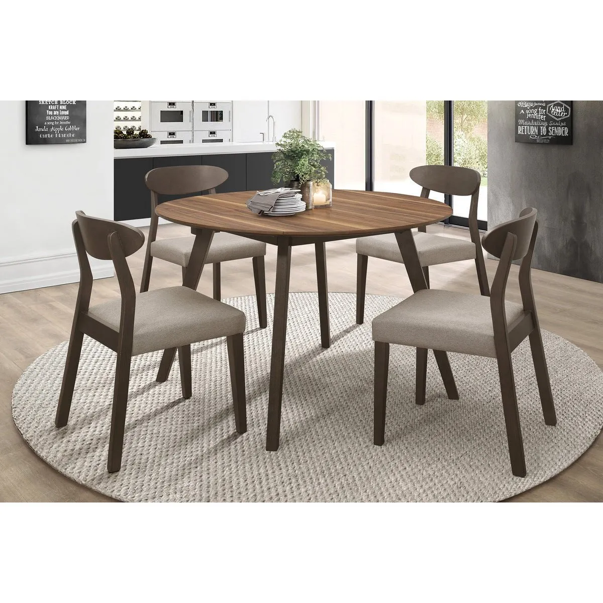 Mid-Century Two-Tone Side Chair - Set of 2