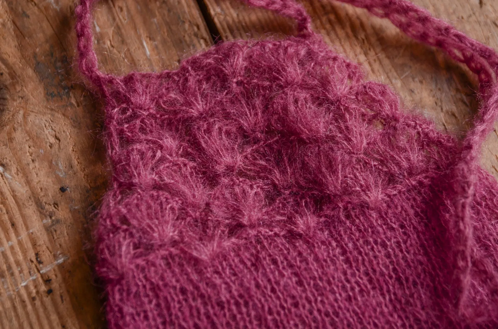 Mohair Overall - Mauve