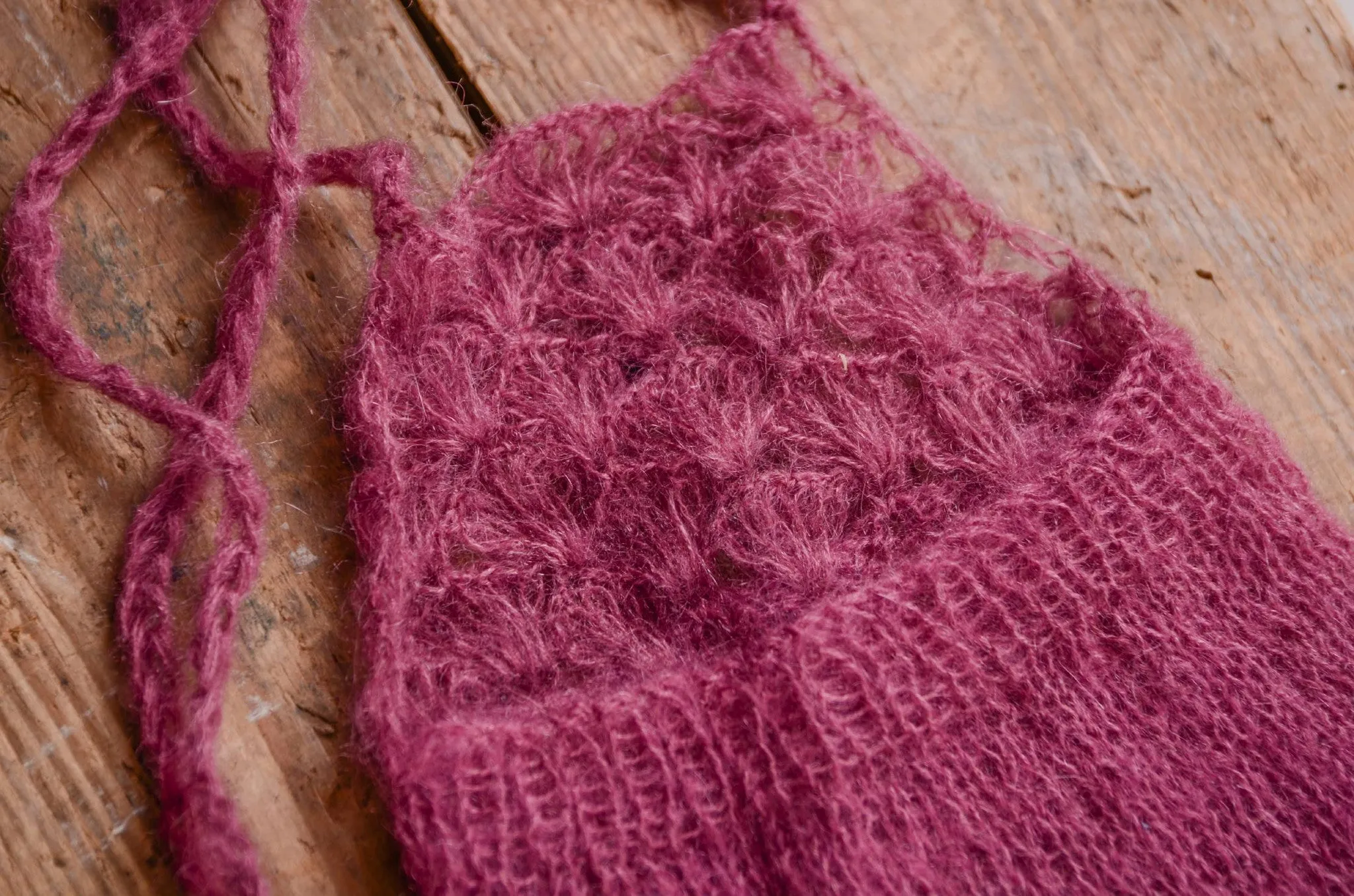 Mohair Overall - Mauve