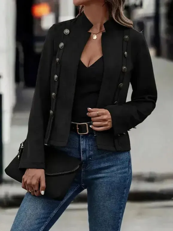 Plain Formal Business Workwear Jacket for Women  Ladies Office Coat