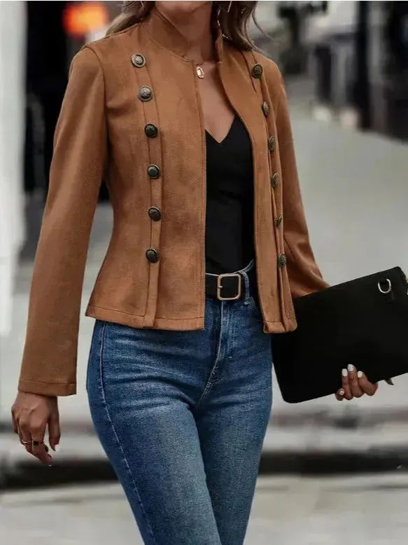 Plain Formal Business Workwear Jacket for Women  Ladies Office Coat