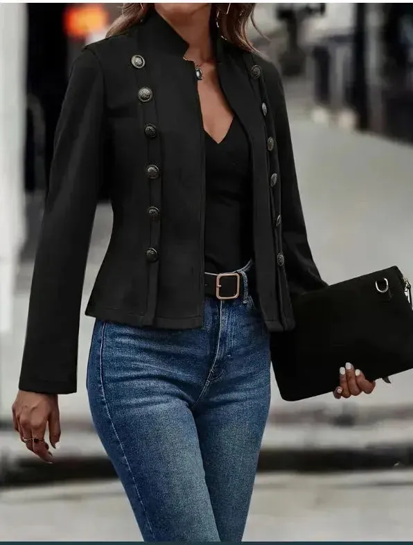 Plain Formal Business Workwear Jacket for Women  Ladies Office Coat