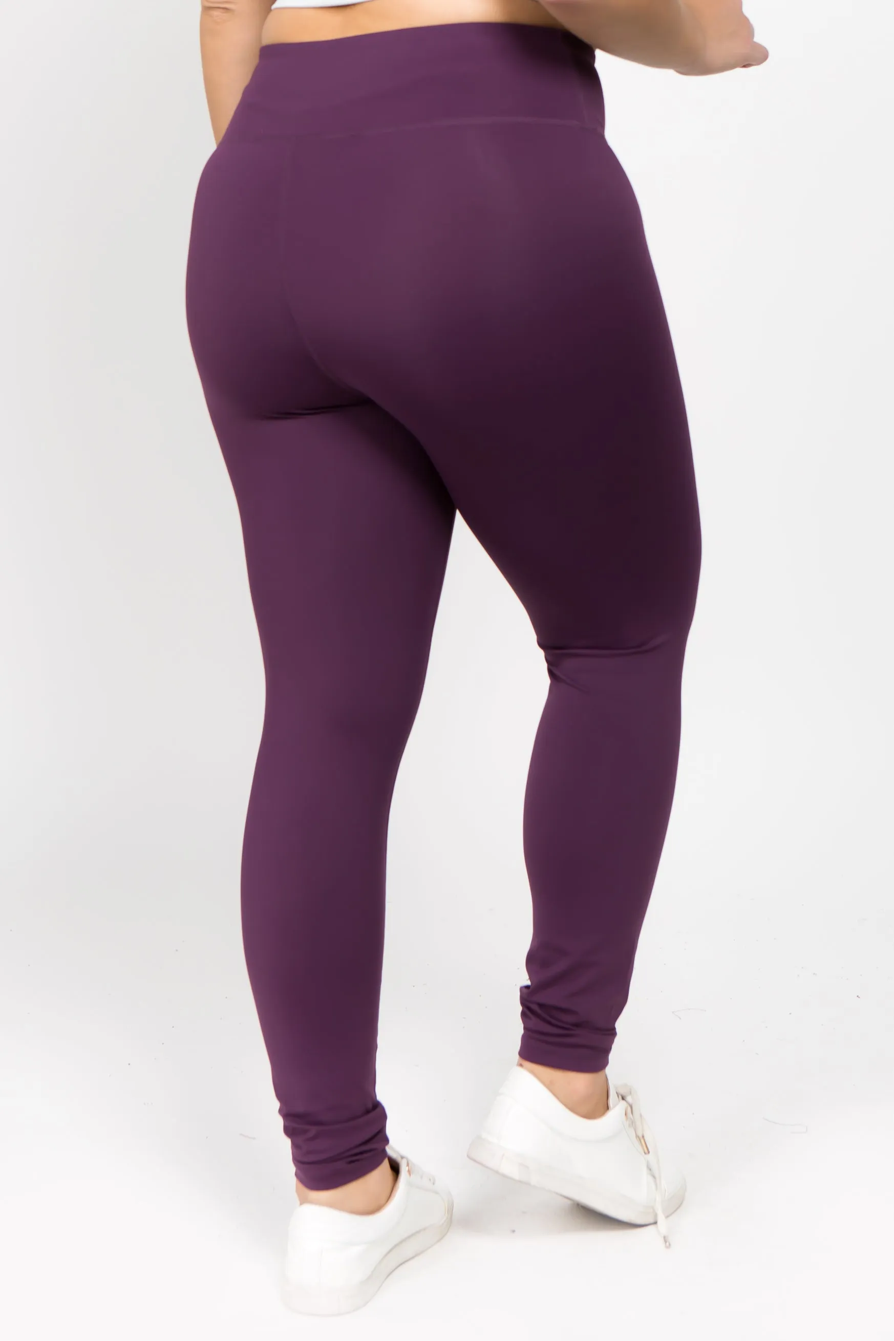 Plus Size Active High Rise Phone Pocket Matte Leggings