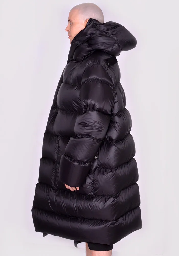 RICK OWENS MEN RU02C7998 NPD3 HOODED LINER JACKET BLACK
