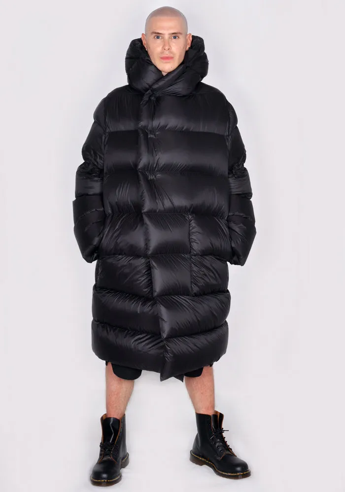 RICK OWENS MEN RU02C7998 NPD3 HOODED LINER JACKET BLACK