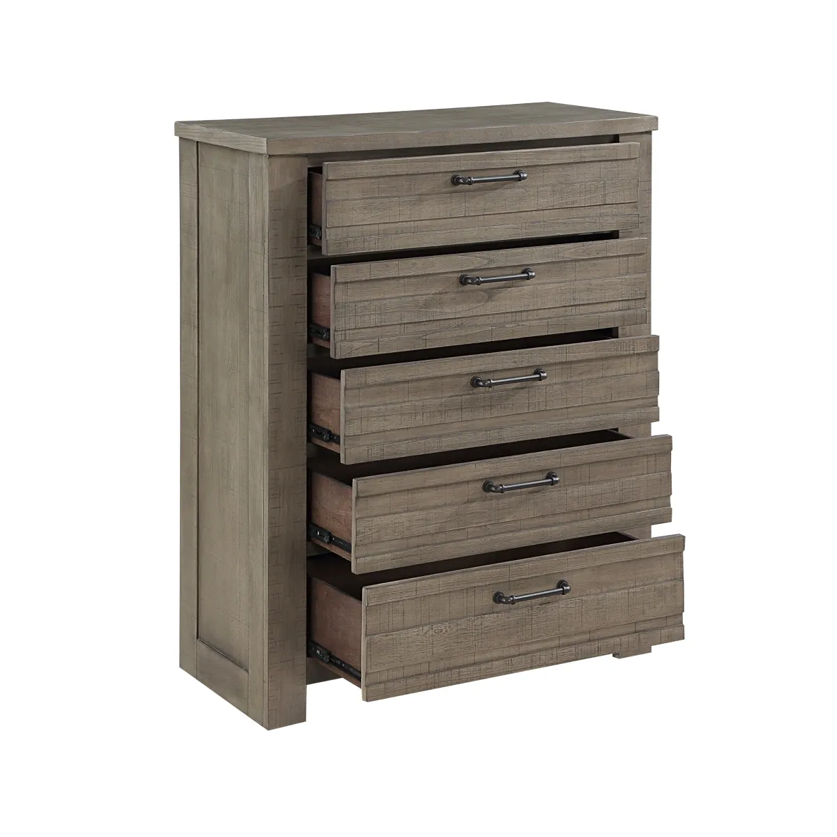 Rustic Industrial Gray Birch Chest