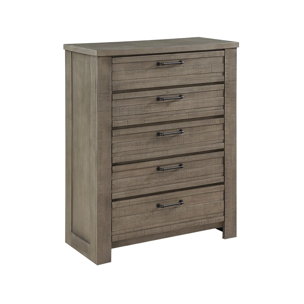 Rustic Industrial Gray Birch Chest