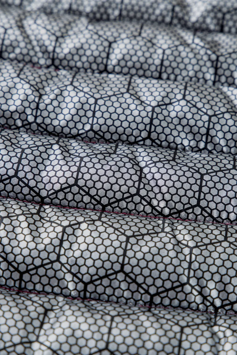 Silvery Plush Collared Quilted Zipped Puffer Vest