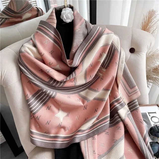 Thick Cashmere Warm Foulard Pashmina Shawl