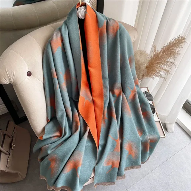 Thick Cashmere Warm Foulard Pashmina Shawl