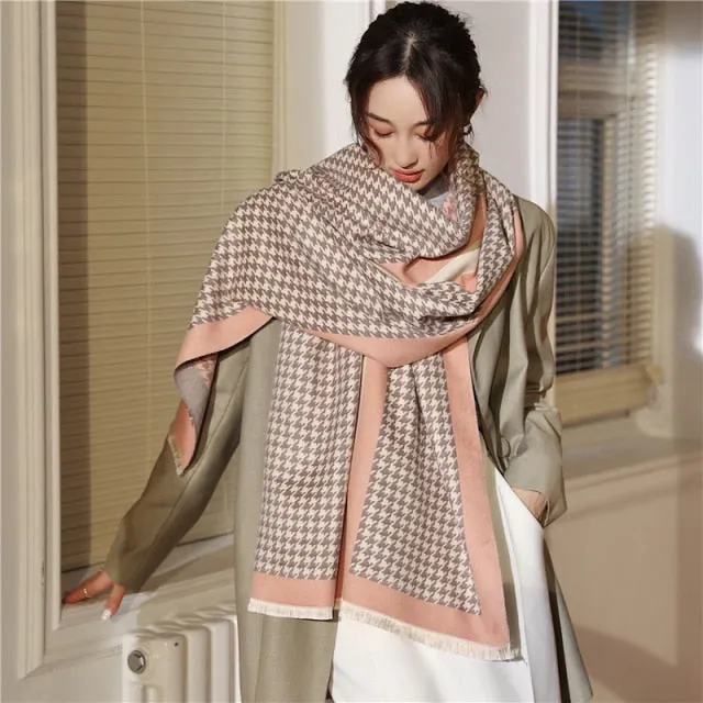 Thick Cashmere Warm Foulard Pashmina Shawl