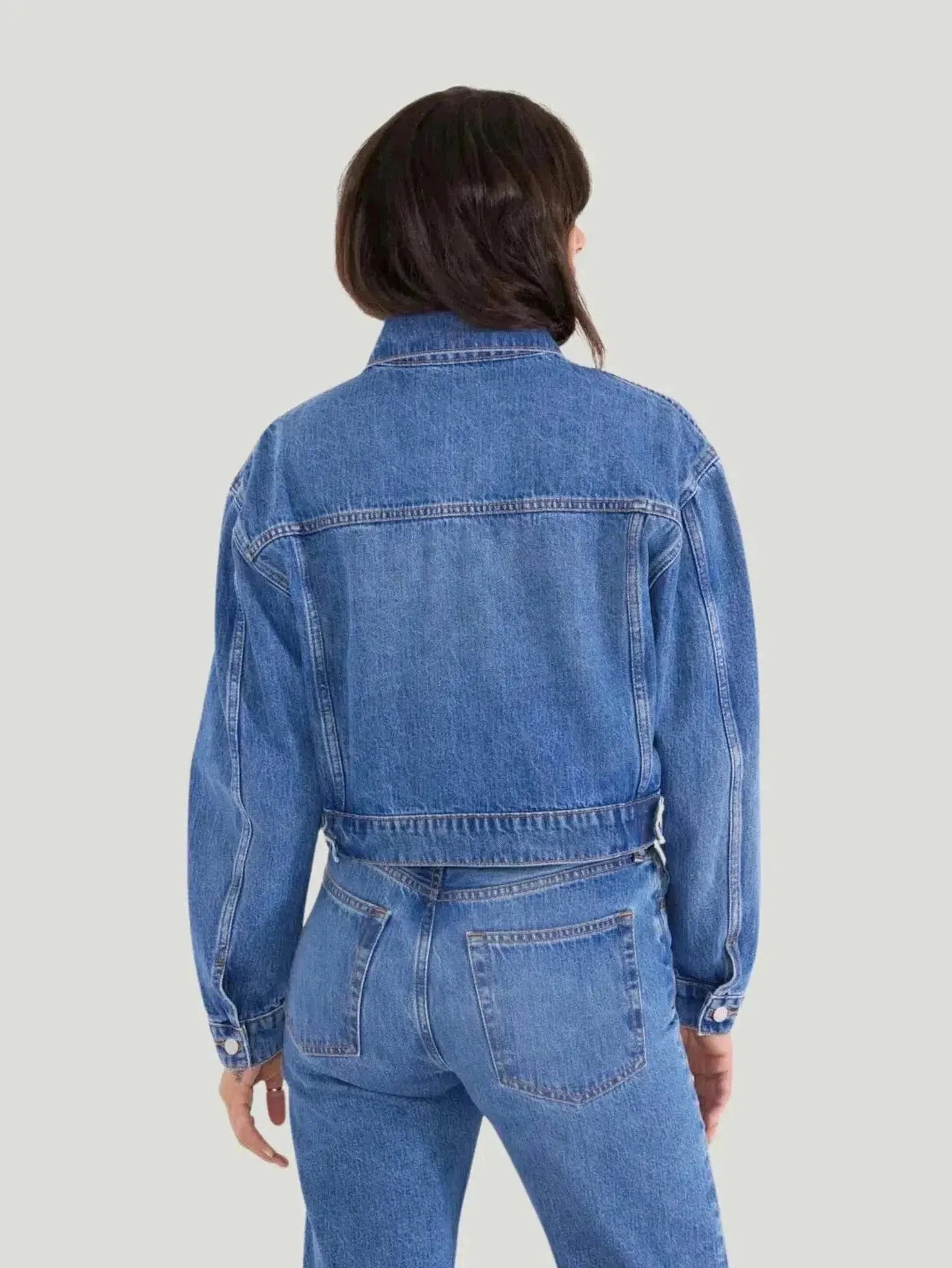 ÉTICA Denim River Crop Jacket