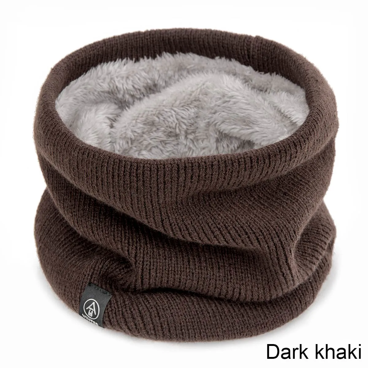 Winter Warm Scarf For Boys Girls  Children Baby Scarf Thick Wool Collar Scarves Scarf Cotton  Knitted Ring Solid Scarves