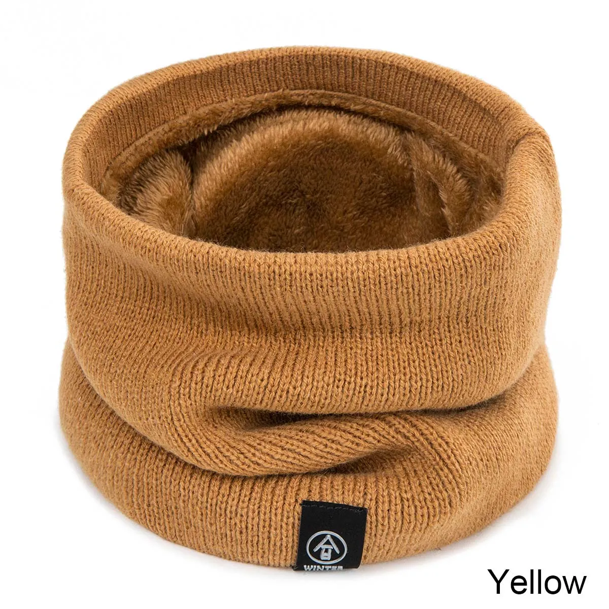 Winter Warm Scarf For Boys Girls  Children Baby Scarf Thick Wool Collar Scarves Scarf Cotton  Knitted Ring Solid Scarves