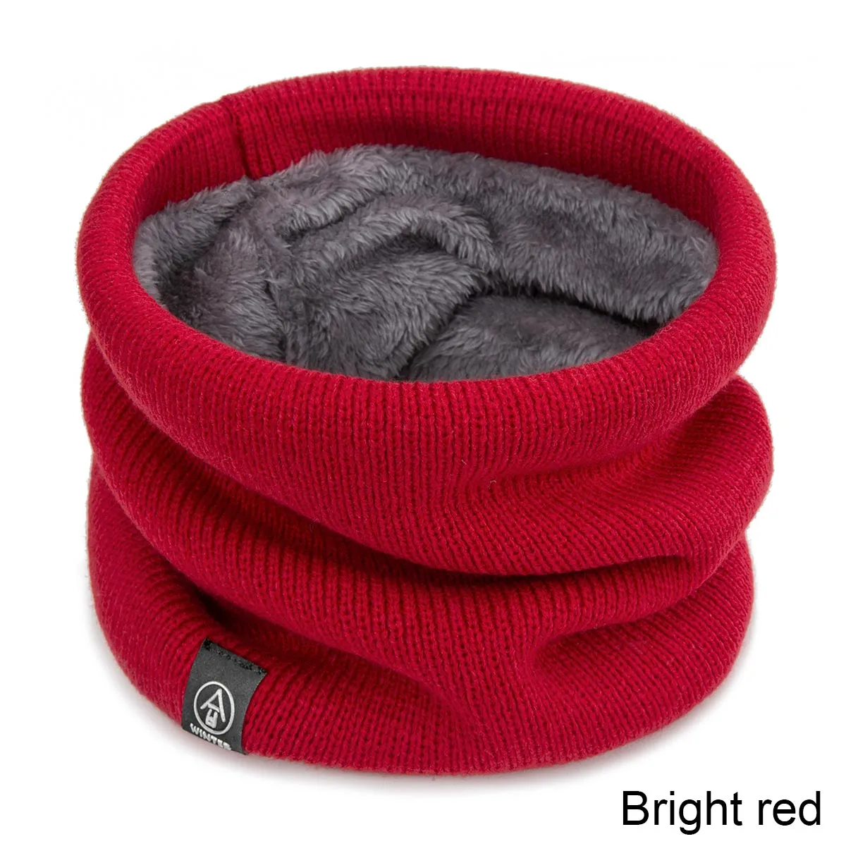 Winter Warm Scarf For Boys Girls  Children Baby Scarf Thick Wool Collar Scarves Scarf Cotton  Knitted Ring Solid Scarves