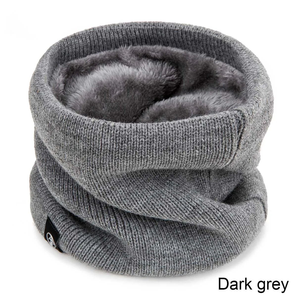 Winter Warm Scarf For Boys Girls  Children Baby Scarf Thick Wool Collar Scarves Scarf Cotton  Knitted Ring Solid Scarves