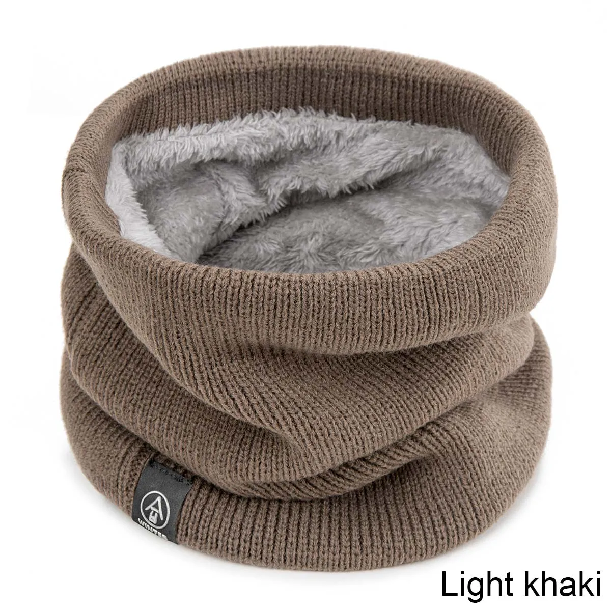 Winter Warm Scarf For Boys Girls  Children Baby Scarf Thick Wool Collar Scarves Scarf Cotton  Knitted Ring Solid Scarves