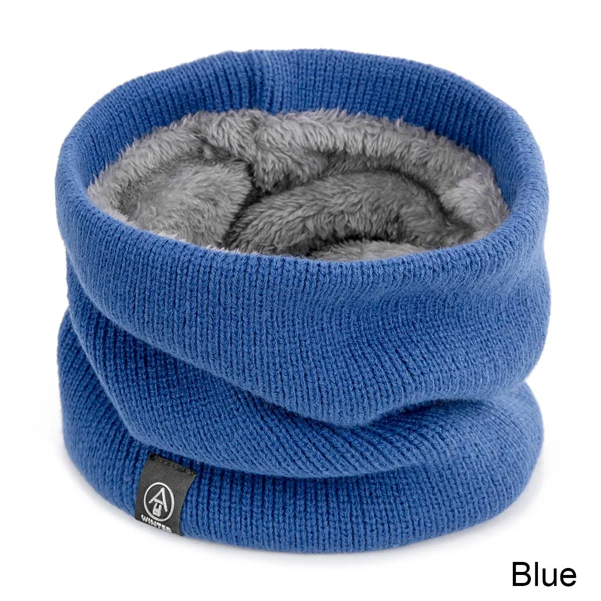 Winter Warm Scarf For Boys Girls  Children Baby Scarf Thick Wool Collar Scarves Scarf Cotton  Knitted Ring Solid Scarves